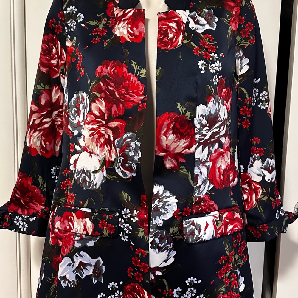 Flower Navy Blazer - image 6